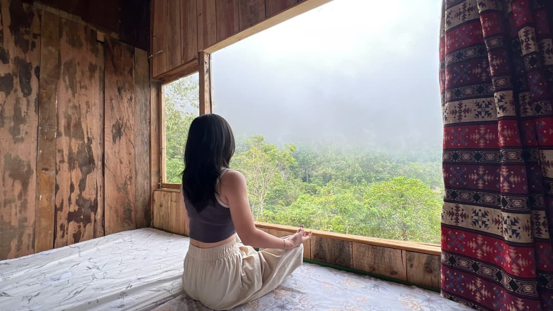 Phòng gỗ view núi