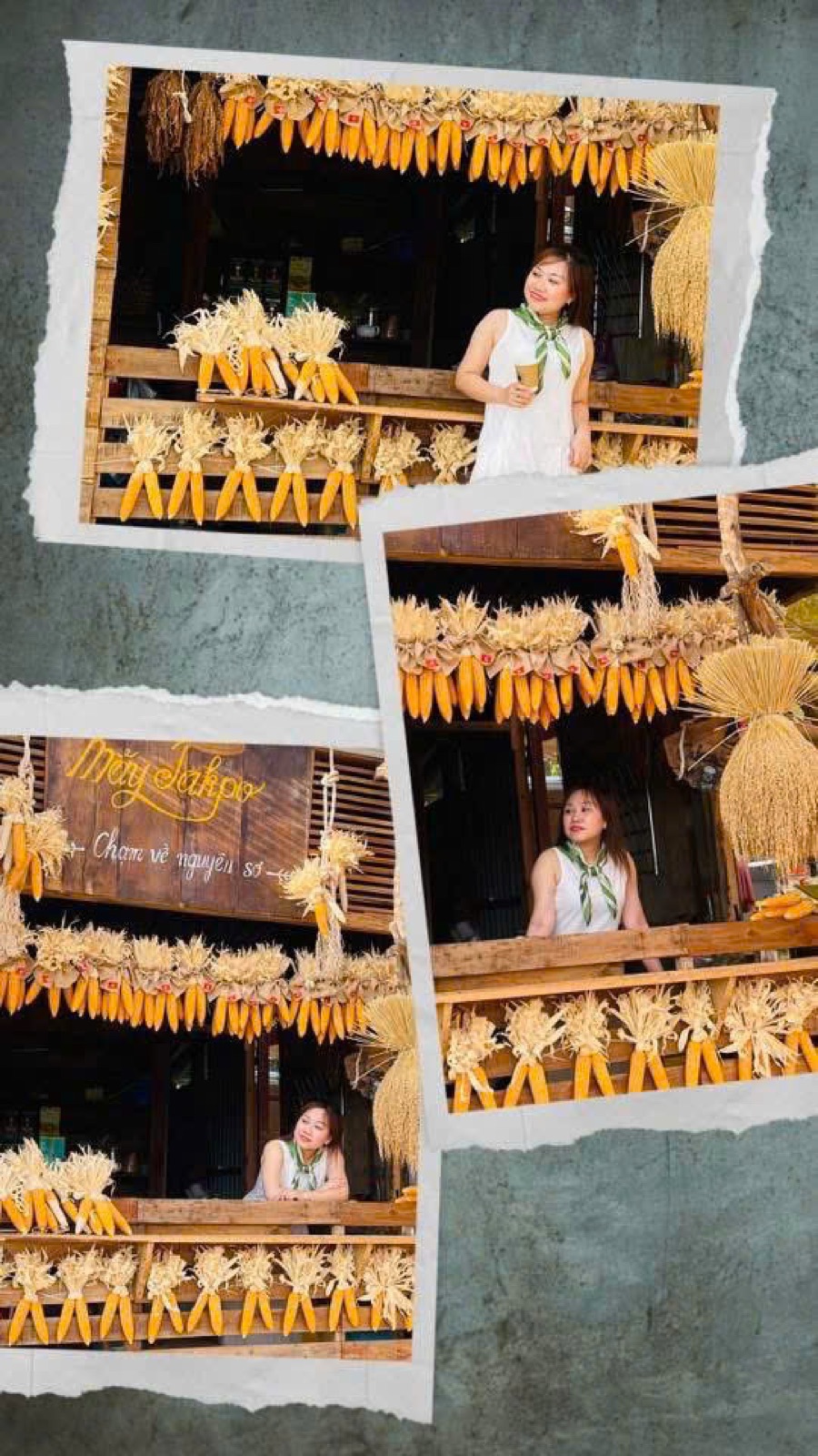 Nếp nhà gỗ truyền thống Nóc Tăk Pổ